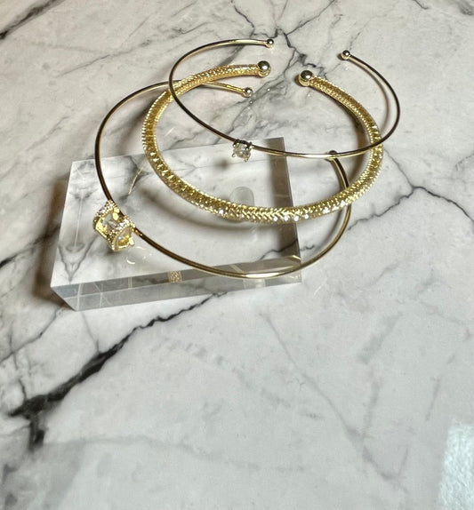 Gold Bangle Set